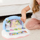 Piano Infantil Eletrônico com Floco de Neve – Brinquedo Musical com Luzes, Sons e Teclas Interativas