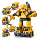Robô Carrinho Brinquedo 5 em 1 Construbots – Monta e Desmonta Educativo Infantil com Ferramentas Criativas