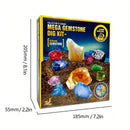 Brinquedo Educativo de Escavação – Descubra Pedras Preciosas e Cristais