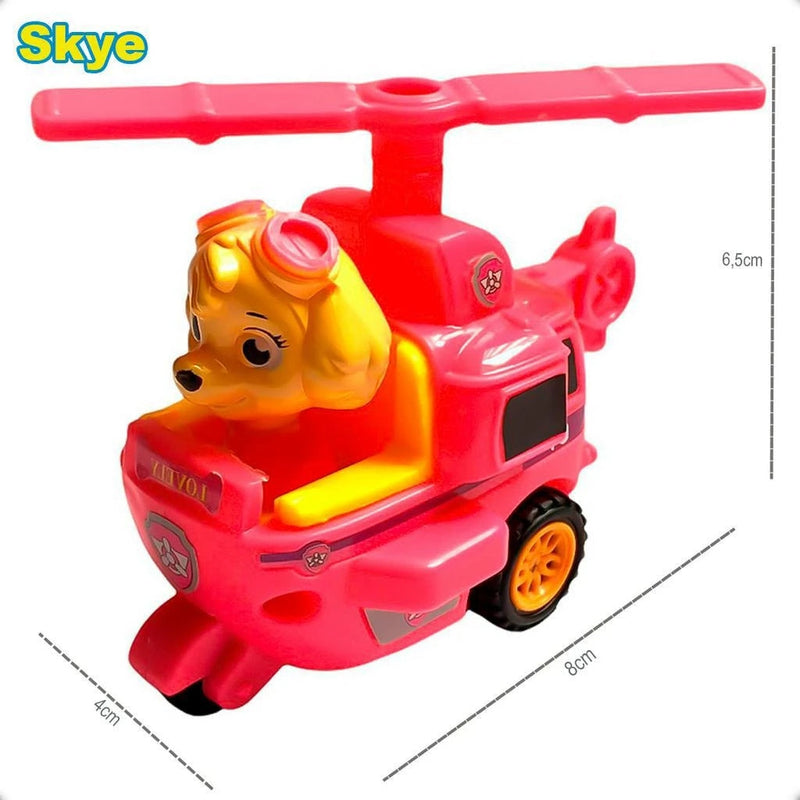 Brinquedo Infantil Patrulha Canina – Kit 6 Carrinhos de Fricção