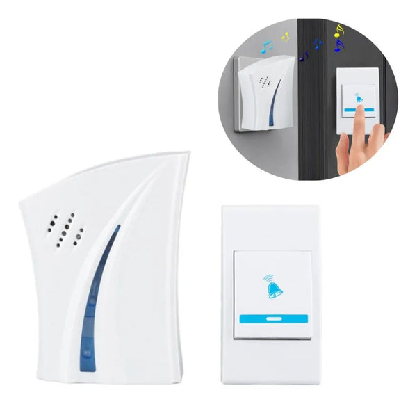 Campainha Sem Fio à Prova d’Água – Interfone Residencial e Comercial 100m