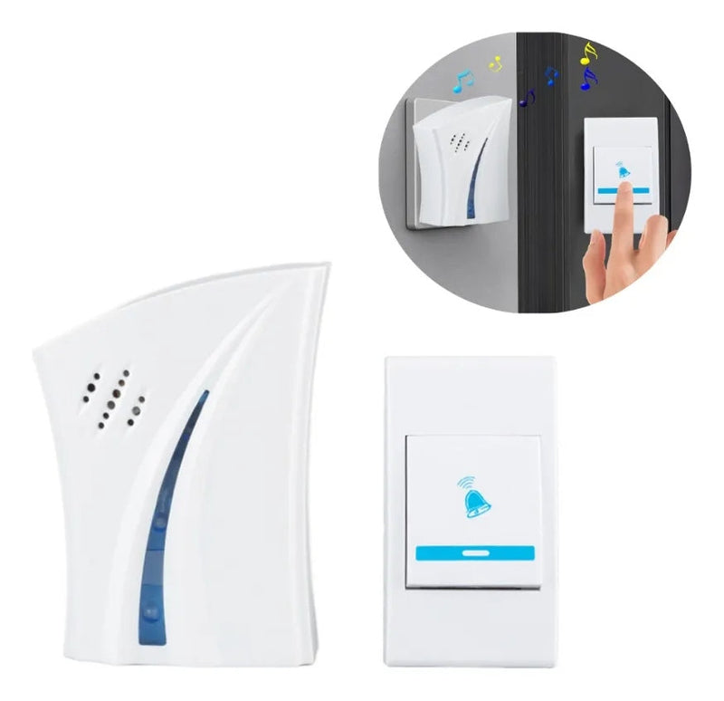 Campainha Sem Fio à Prova d’Água – Interfone Residencial e Comercial 100m