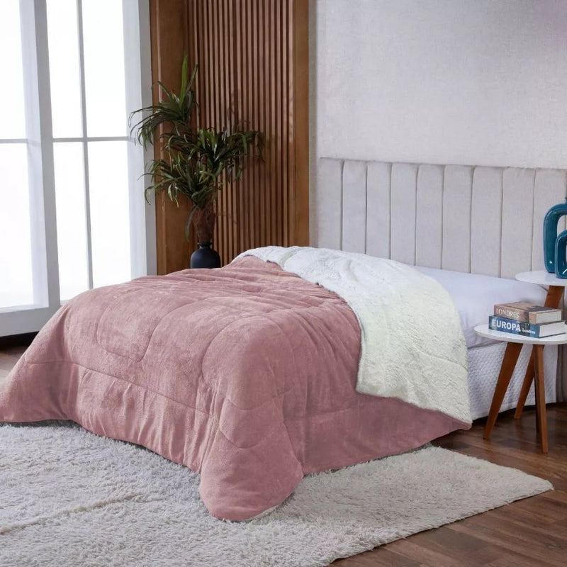 Edredom Queen Aveludado Térmico para Inverno