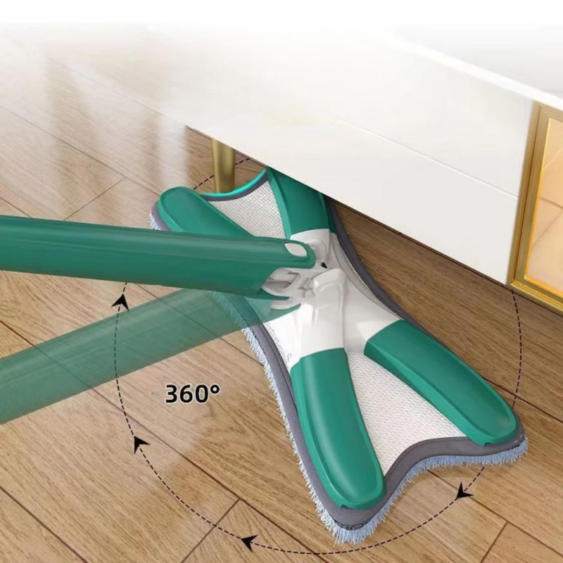 Esfregão Giratório 360° com Torção Lava e Seca de Microfibra