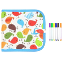 Livro Infantil Apagável com Canetas – 10 Páginas Reutilizáveis para Desenho e Pintura Montessori