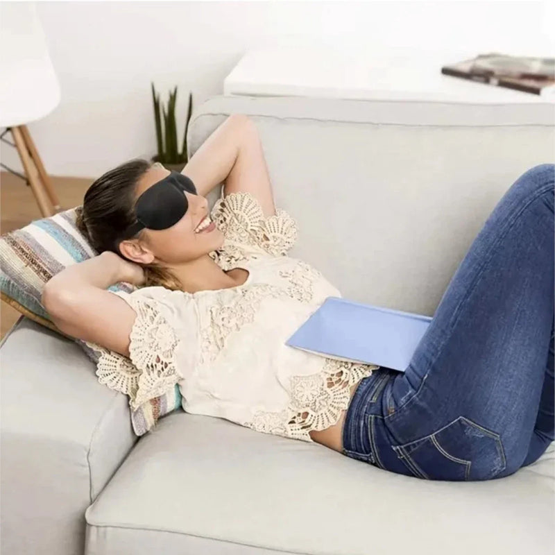 Máscara de Dormir Anatômica 3D com Espuma Zero Pressão