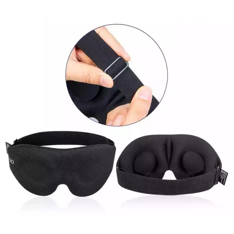 Máscara de Dormir Anatômica 3D com Espuma Zero Pressão