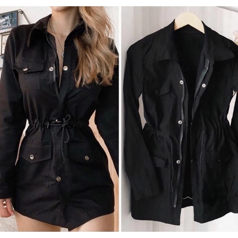 Parka Feminina Sobretudo em Bengaline