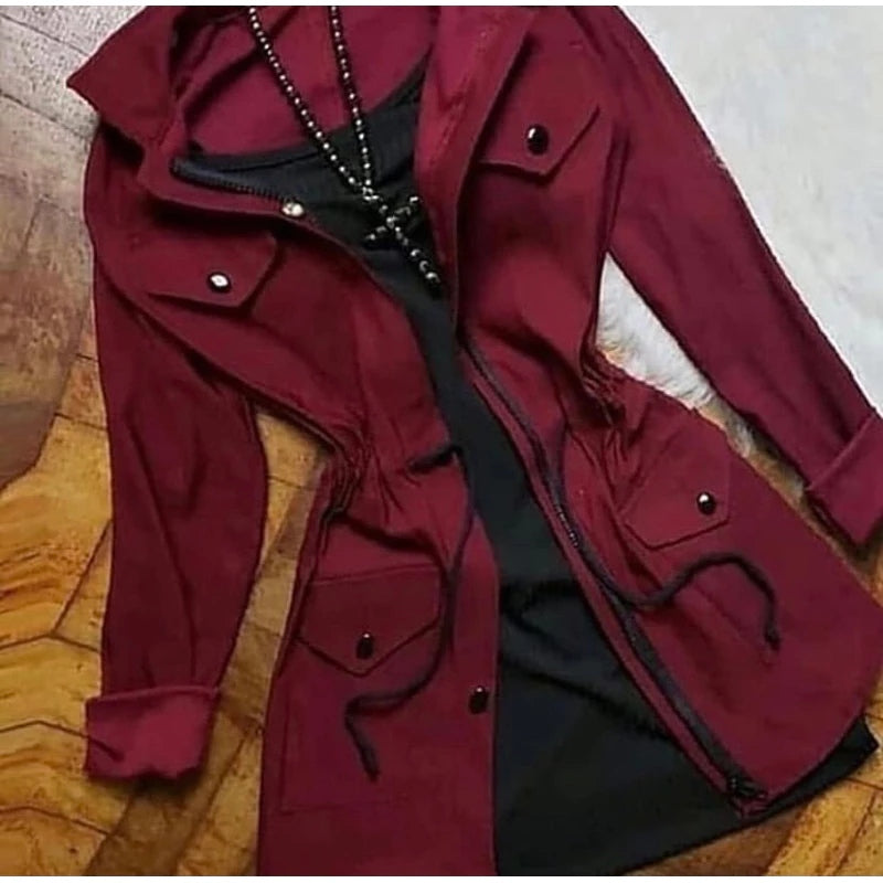 Parka Feminina Sobretudo em Bengaline