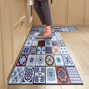 Tapete de Cozinha Estilo Azulejo – Antiderrapante, Impermeável e Fácil de Limpar